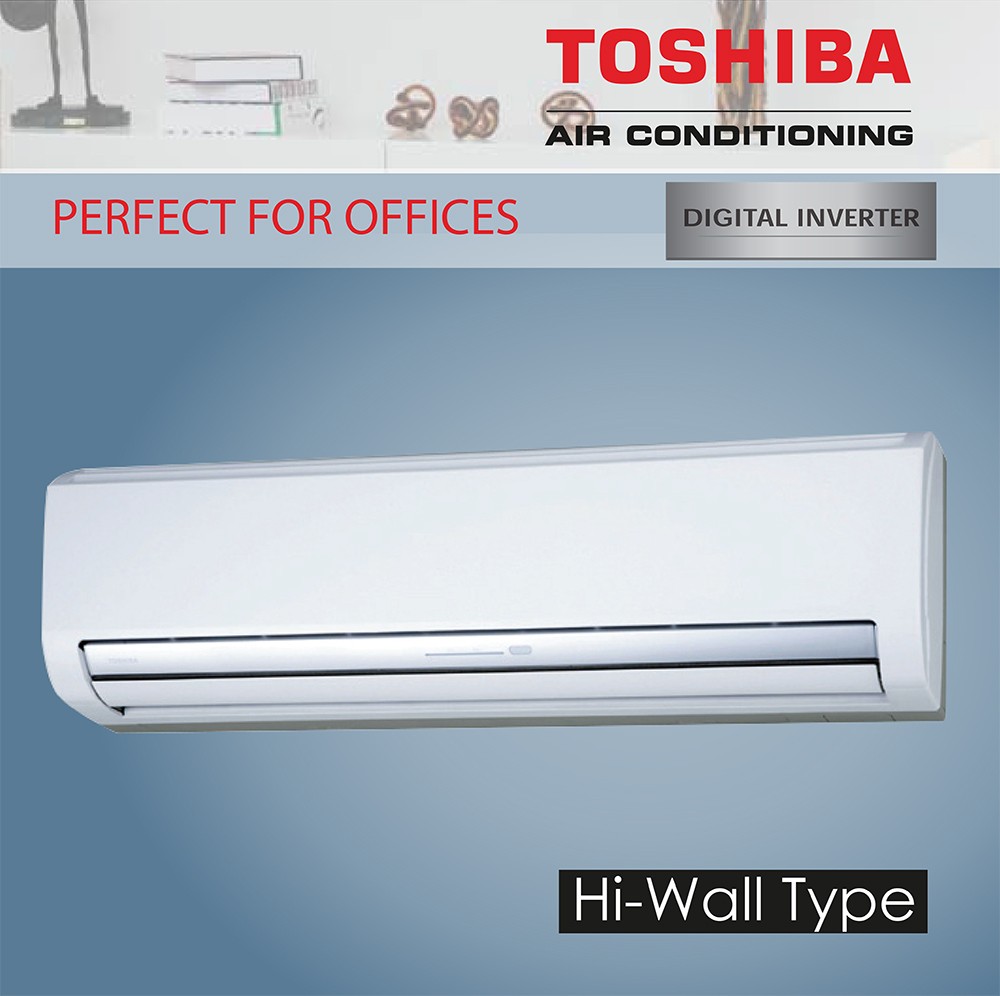 Toshiba Digital Inverter Hi-Wall System Cool 4.6kW, Heat 5.3kW