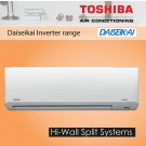 Toshiba Daiseikai Inverter Hi-Wall System, Cool 4.5kW, Heat 5.5kW